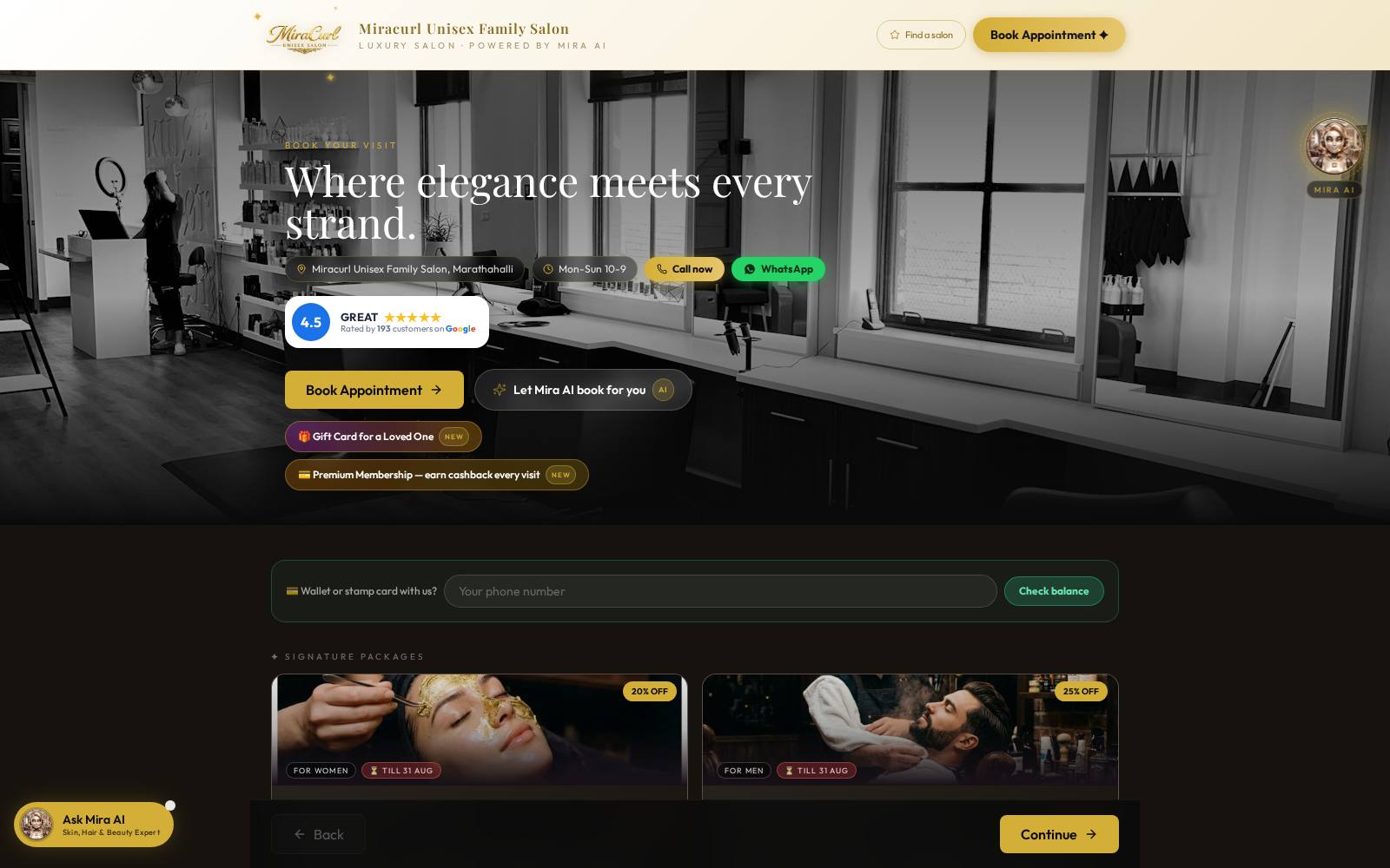 Your public booking page — guests book themselves 24x7